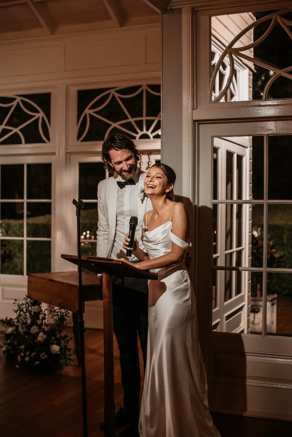 Bride giving speech