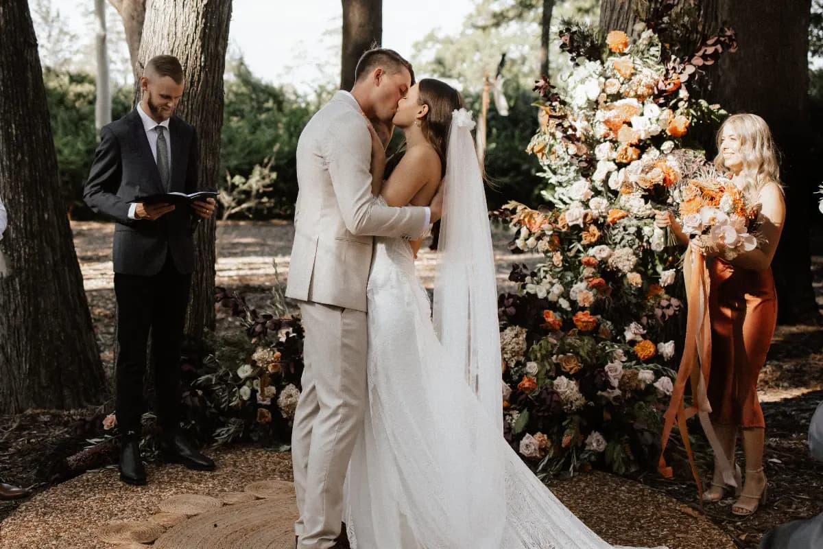 Wedding Ceremony in The Woods