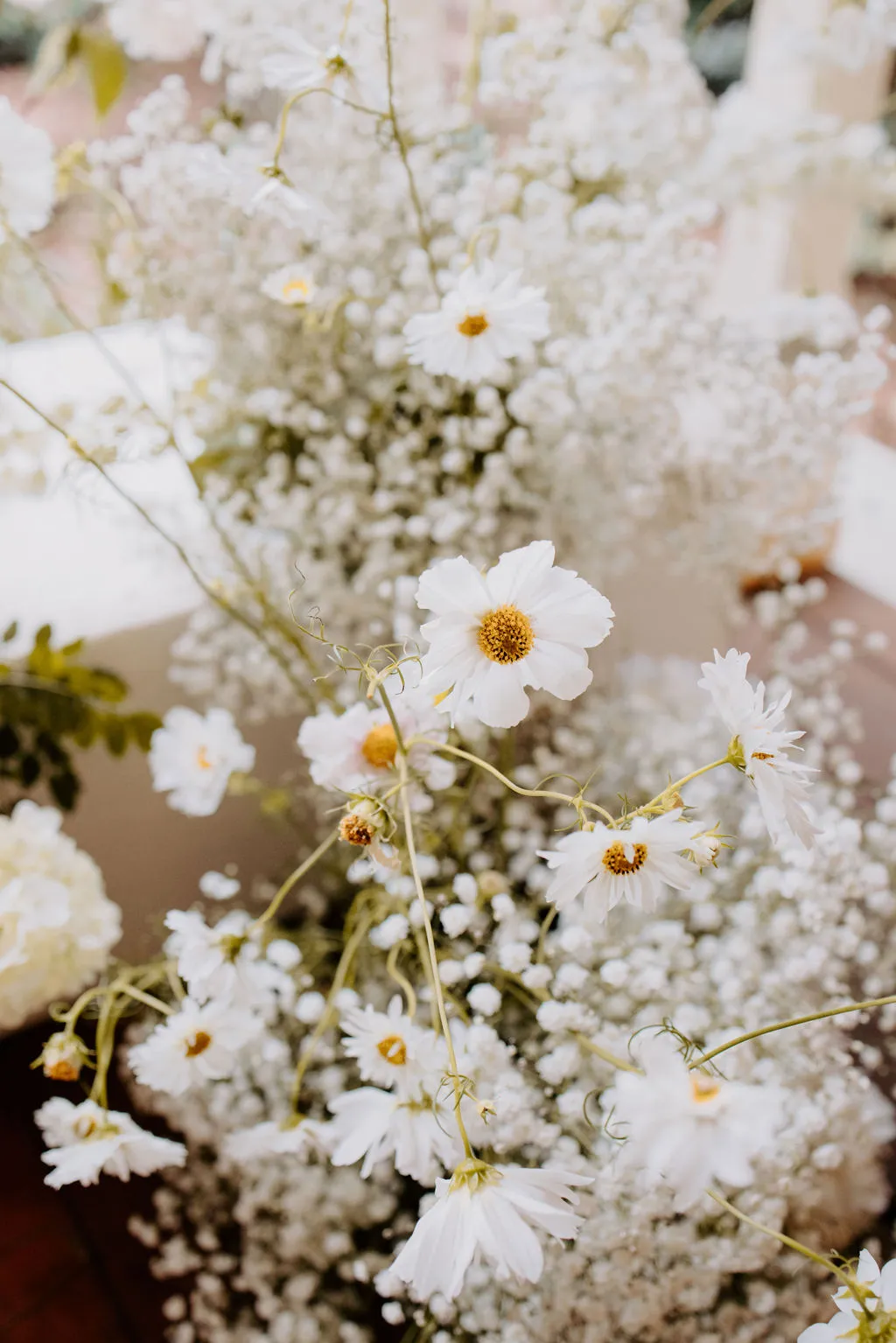 Flowers for wedding ceremony