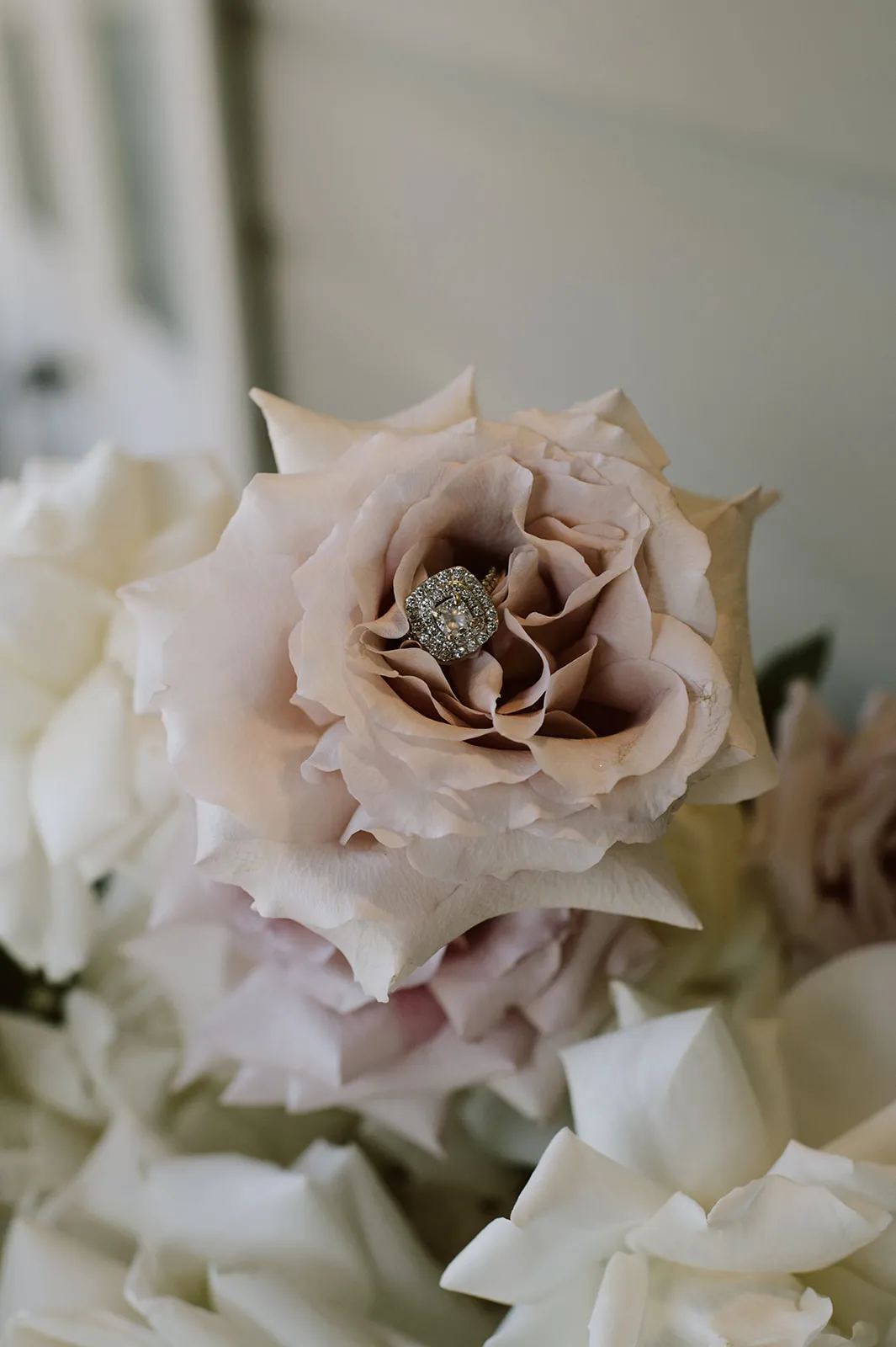 Flowers for bouquet and wedding ring