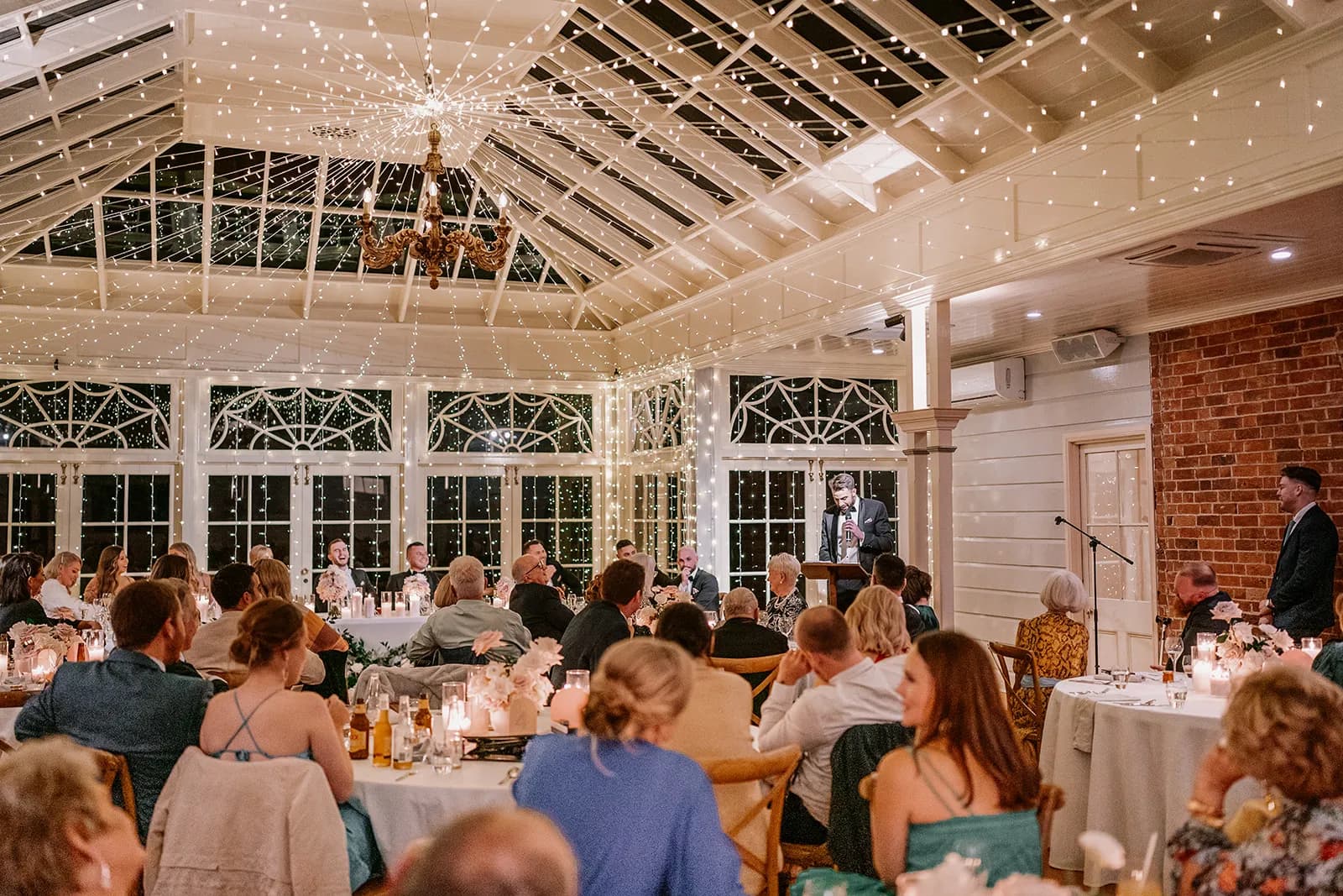 Speeches in wedding reception