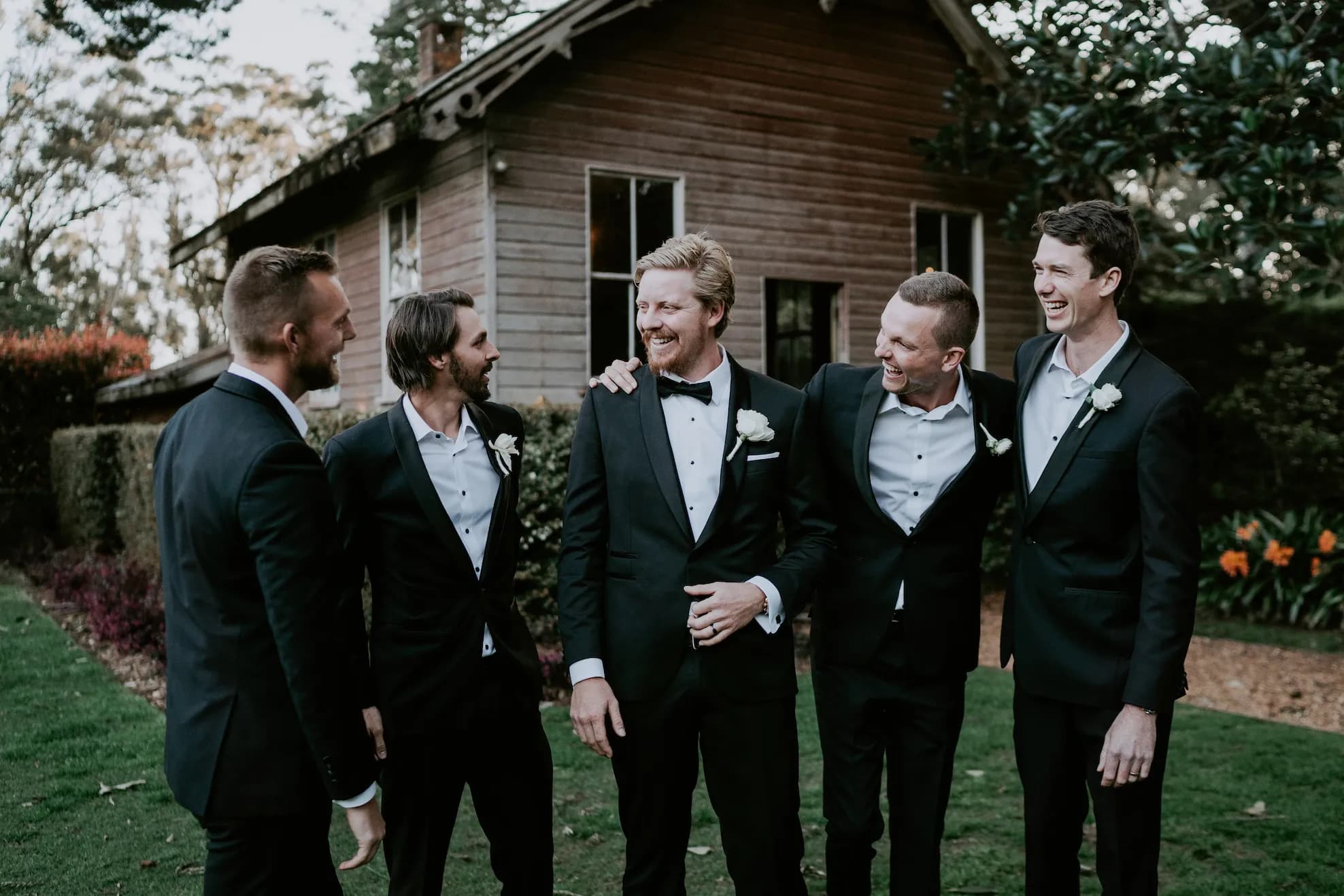 Groom and groomsmen