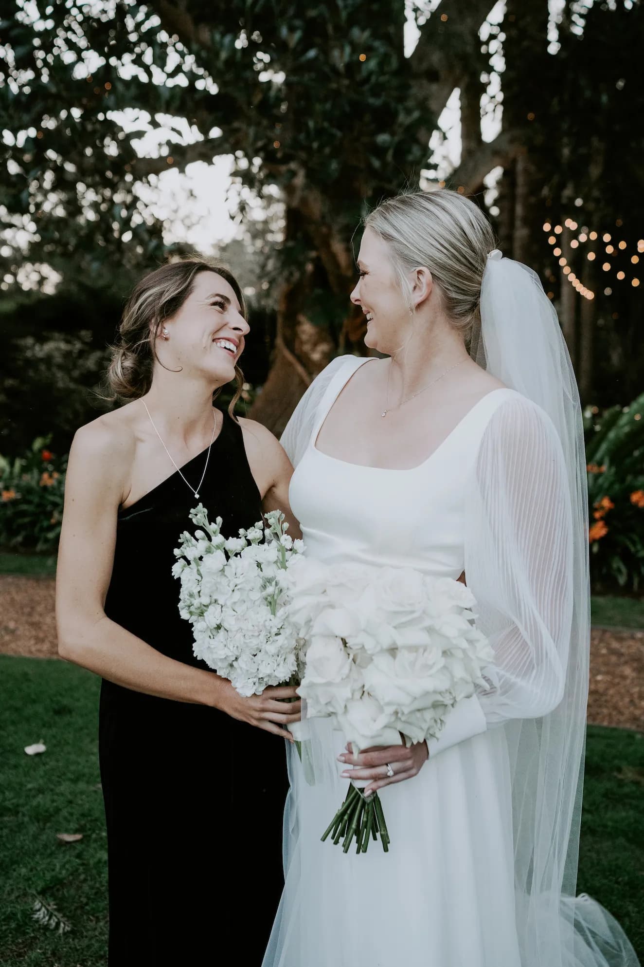 Bride and bridesmaids