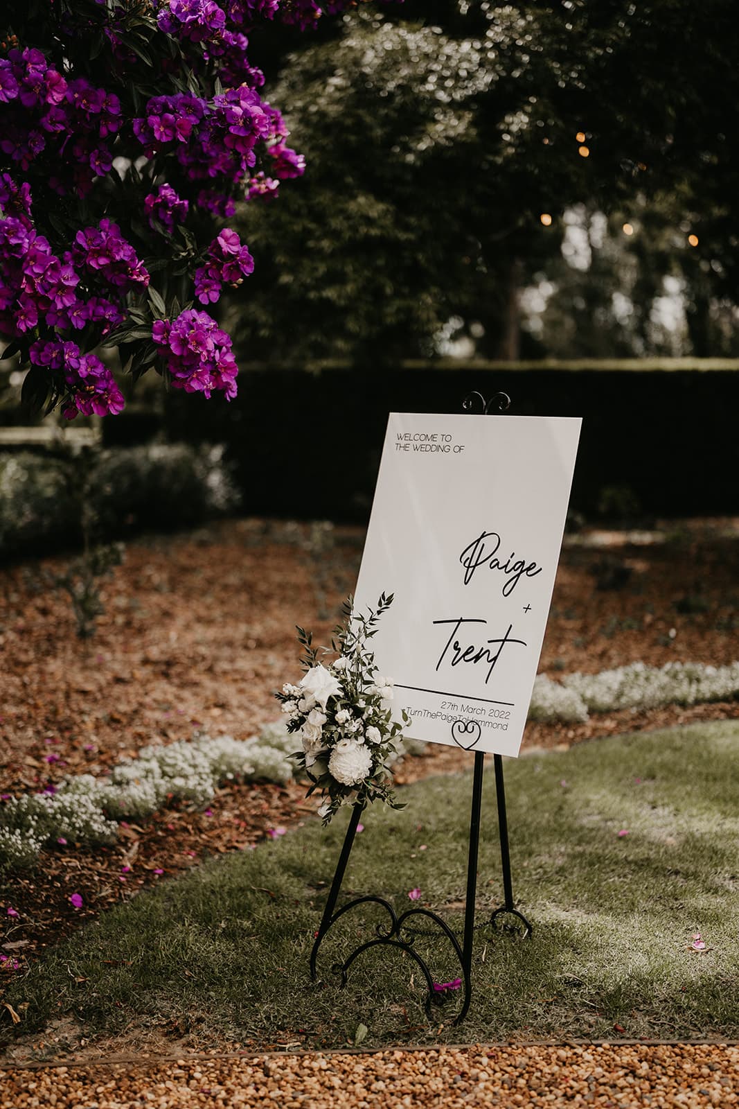Wedding sign