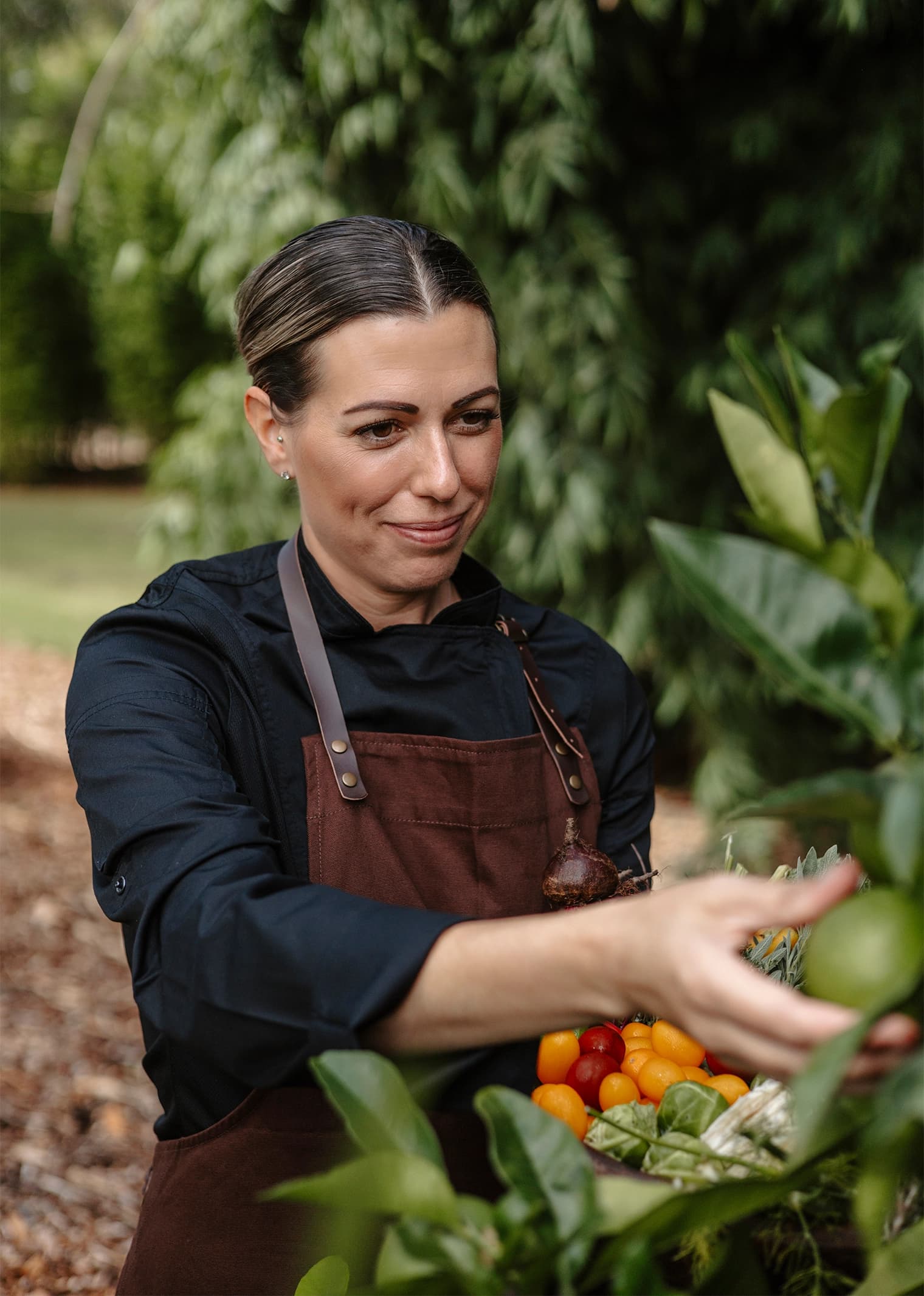 Chef forages for food