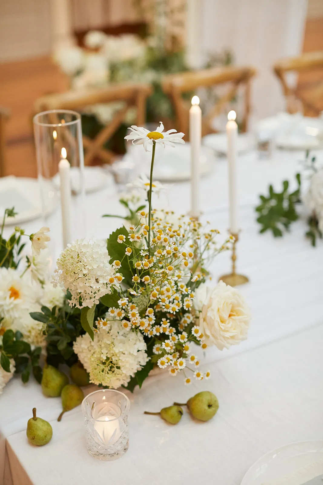 Wedding flowers on the table